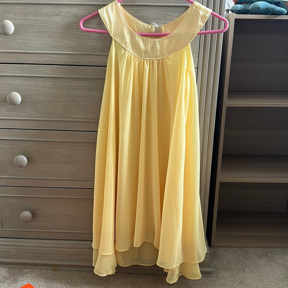 YELLOW children’s dress great for church or wedding